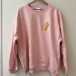 STARFIT PINK LIGHTNING BOLT CREWNECK